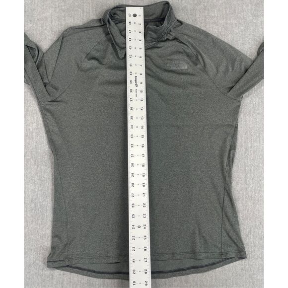 The North Face Quarter Zip Pullover Mens L Gray Long‎ Sleeve Active UPF Shirt - Picture 5 of 8